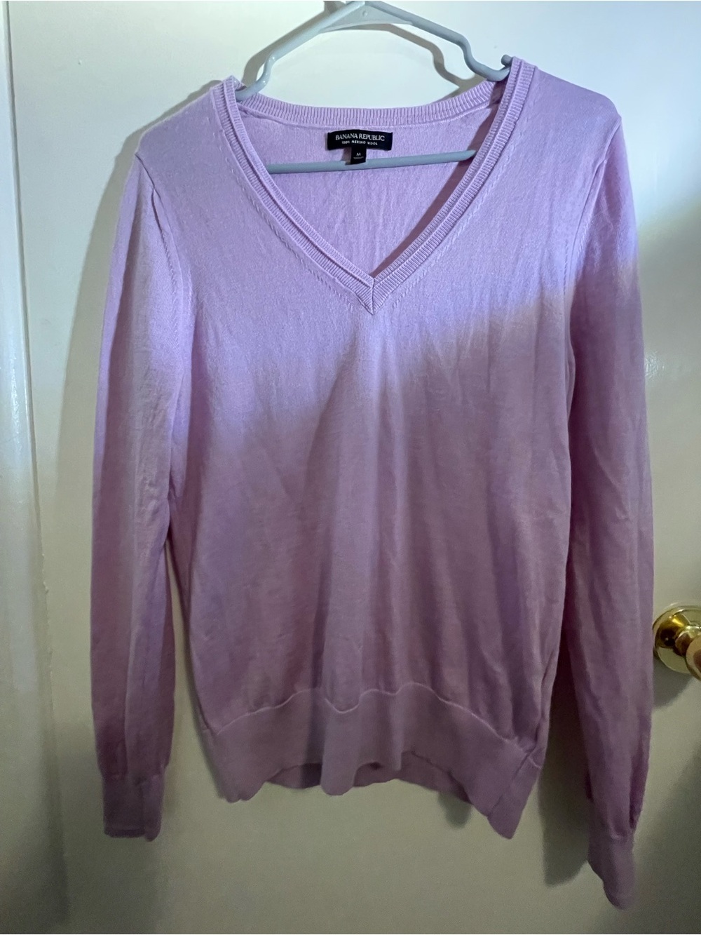 Banana Republic Light Lavender V-Neck Sweater